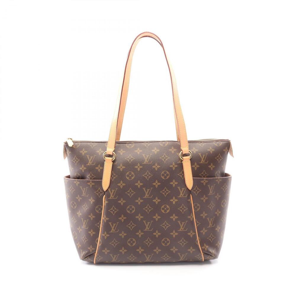 Louis Vuitton Totally Tote Bag Canvas Leather Monogram Brown